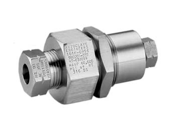 20BAMRH9FM9 Autoclave Engineers Bulkhead Adapter - Reverse High Pressure to Medium Pressure