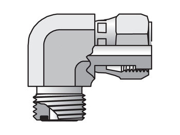 16 C6LO-SS Seal-Lok ORFS 90° Elbow C6LO