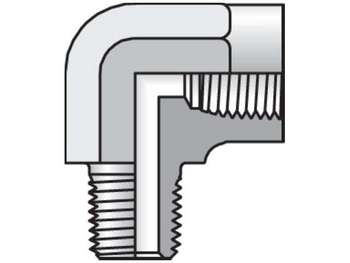 1 CD-SS Pipe & Port 90° Elbow CD