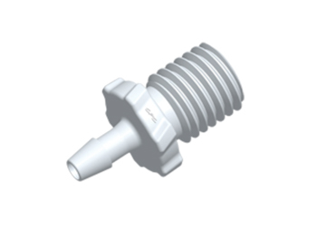 CPC Colder Products GS320 Screw-type Fitting 5/16 UNF X 3/32 HB White Acetal
