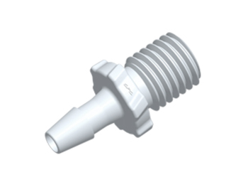 CPC Colder Products GS420 Screw-type Fitting 5/16 UNF X 1/8 HB White Acetal