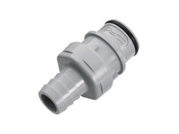61400 CPC Colder Products 61400 HFCD22812 NSF 1/2 Hose Barb Valved In-Line Coupling Insert