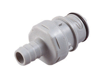62700 CPC Colder Products 62700 HFCD22612 NSF 3/8 Hose Barb Valved In-Line Coupling Insert
