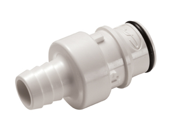 81000 CPC Colder Products 81000 HFCD22835 NSF 1/2 Hose Barb Valved In-Line Coupling Insert