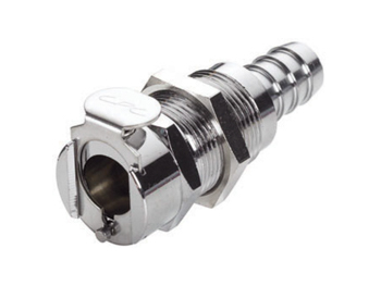 LC16006 LC16006 CPC Colder Products LC16006 3/8 Hose Barb Non-Valved Panel Mount Coupling Body