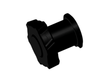 LCAP31 CPC Colder Products LCAP31 Luer Fitting Luer Cap Black Nylon