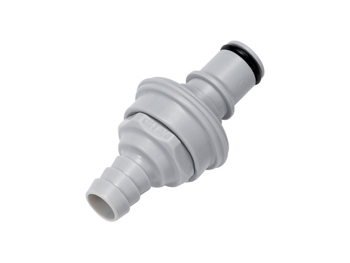 CPC Colder Products INS4DT2200600 3/8 Hose Barb Valved In-Line IdentiQuik Coupling Insert With RFID