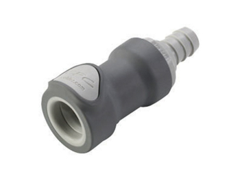 NS4D17002 CPC Colder Products NS4D17002 1/8 Hose Barb Valved In-Line Coupling Body