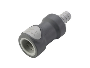 NS6D17008 CPC Colder Products NS6D17008 1/2 Hose Barb Valved In-Line Coupling Body