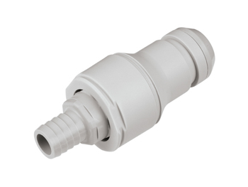 NSHD22010 CPC Colder Products NSHD22010 5/8 Hose Barb Valved In-Line Coupling Insert