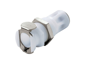 PLCD11004 CPC Colder Products PLCD11004 1/4 JG Valved Panel Mount Coupling Body