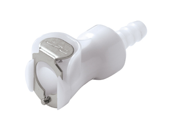 PLCD17004 CPC Colder Products PLCD17004 1/4 Hose Barb Valved In-Line Coupling Body