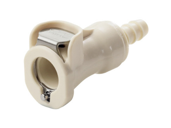 PLCD1700412 CPC Colder Products PLCD1700412 1/4 Hose Barb Valved In-Line Coupling Body