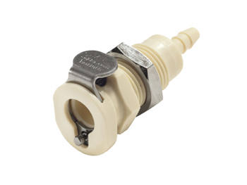 PMC160212 CPC Colder Products PMC160212 1/8 Hose Barb Non-Valved Panel Mount Coupling Body