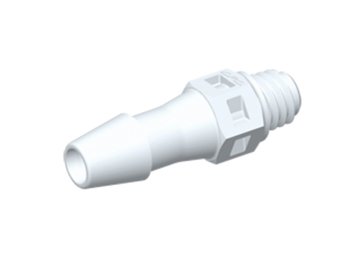 MS570 CPC Colder Products MS570 Straight Fitting Tapered 10-32 x 5/32 HB Natural PVDF