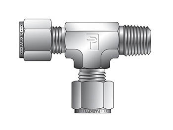 6-4-6 RBZ-B CPI Inch Tube NPT Male Tee - RBZ