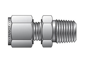 FBZ 6-1/4-SS CPI Metric Tube NPT Male Connector - FBZ