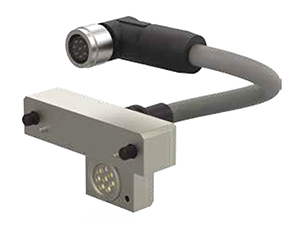 TC1-E01M-C01 Destaco Robohand TC1-E01M-C01 8-Pin M8 Socket Connector Electrical Pass-thru for Robot Plate