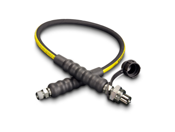 HC-9203 Enerpac HC-9203 High Pressure Hydraulic Hose Assembly 1/4 Hose ID X 3/8 NPTF X CH-604 X 3 FT Rubber