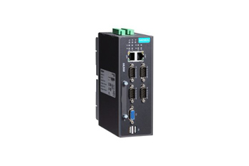 IA260-CE Moxa IA260-CE Arm-based DIN-rail industrial computer with 4 serial ports, 2 LAN ports, 8 DI/DO, and VGA