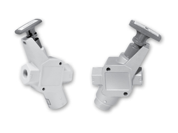 LV4N6B LV Series Inline Valve Valve - Push/Pull Handle - 3-way 2-position