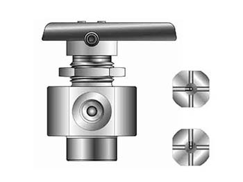 2F-MB6X5PFA-SSP Ball Valve - Five-way - Pattern - MB