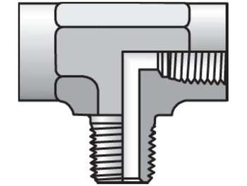 1 MMS-SS Pipe & Port Tee MMS