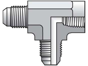 8 MTX-B Triple-Lok 37° Tee MTX