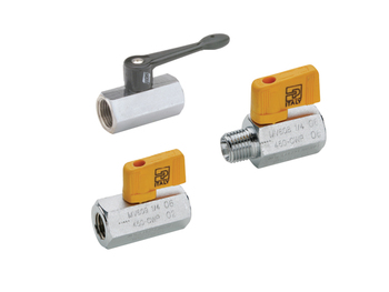 MV200-4 Mini Ball Valve - Chrome Plated Brass