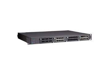 PT-7828-R-48 Moxa PT-7828-R-48 IEC 61850-3 / EN 50155 24+4G-port Layer 3 Gigabit modular managed rackmount Ethernet switches