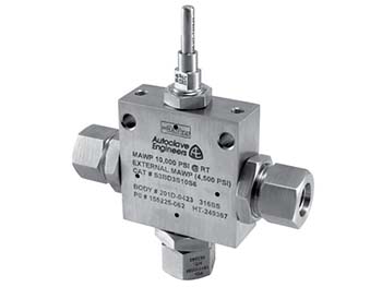 S3B3S15P4 Autoclave Engineers 3-Way Subsea Ball Valve - S3B3