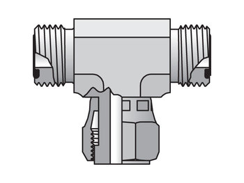 6S6MLOS Seal-Lok ORFS Tee S6MLO