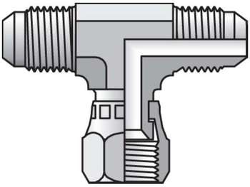 8 S6BX-SS Triple-Lok 37° Tee S6X