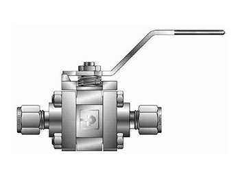 12PSW-SWB16L-RT-V-SS Ball Valve - Two-way - Inline - Swing-out - SWB