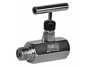 Wika 4339755 Block and Bleed Needle Valve Model 910.11.200 10000 PSI 1/2 NPTM X 1/2 NPTF T Handle Stainless Steel