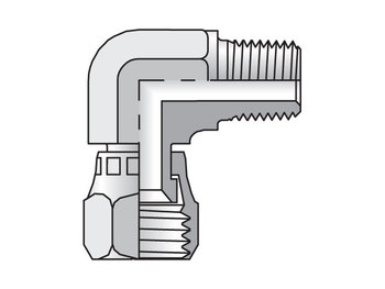 16 X6EF-SS Triple-Lok 37° 90° Elbow X6EF